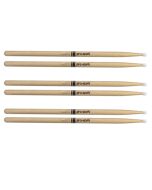 PROMARK TX2BN Drum Sticks 2B Hickory Nylon Tip 3 Pairs Bundle 