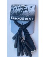 D'Addario PW-XLRMB-01 Modular Breakout Audio Snake XLR Male