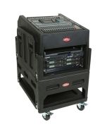 SKB Cases 1SKB19-R1406 Mighty GigRig 14U Top 6U Front Rolling Rack