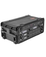 SKB Cases 3i-4U11-W 4U Injection Molded 11" Deep Rack w/Wheels Black