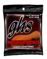 GHS Strings TM335 Phosphor Bronze Acoustic Guitar Strings, True Medium (.013-.056)