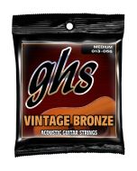 GHS Strings VN-M Vintage Bronze(TM) Acoustic Guitar Strings, Medium (.013-.056)
