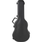 SKB 1SKB-18 Acoustic Dreadnought Deluxe Guitar Case TSA Latch, Over-Molded Handle