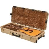 SKB 3i-4217-18-T iSeries Waterproof Acoustic Guitar Case with Wheels (Tan)