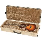 SKB 3i-4217-30-T iSeries Waterproof TSA Lock Travel Guitar Case with Wheels (Tan)
