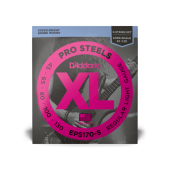 D'Addario EPS170-5 ProSteels Bass Guitar 5-Strings, Light, 45-130, Long Scale
