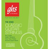 GHS Strings 2150W Tie End Regular, Classical Guitar Strings, High Tension, Silver Copper Basses (.028-.043)