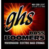 GHS Strings 5L-DYB 5-String Bass Boomers®, Nickel-Plated Electric Bass Strings, Long Scale, Light (.040-.120)