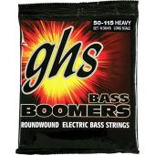 GHS Strings H3045 4-String Bass Boomers®, Nickel-Plated Electric Bass Strings, Long Scale, Heavy (.050-.115)