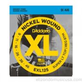 Daddario EXL125 Guitar Strings .009-.046 (3 Set Pack)