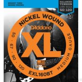 DAddario EXL160BT Balanced Tension Nickel Wound Medium Bass Strings