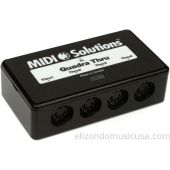 Midi Solutions Quadra Thru 1-in 4-out MIDI Thru Box
