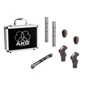 AKG C451 B Matched pair stereo set recording microphones