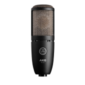 AKG PERCEPTION 220 Large Diaphragm Condenser Microphone, Cardioid, with Pad and HPF, 1" Diaphragm