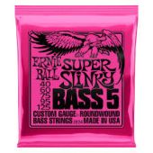 Ernie Ball P02824 Super Slinky Nickel 5 String Bass Strings