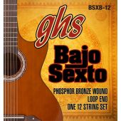 GHS Strings BSXB-12 Phosphor Bronze Bajo Sexto Strings, 12-String (.024-.092)