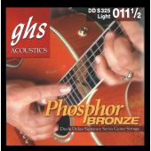 GHS Strings DDS325 Doyle Dykes Signature Series, Phosphor Bronze Acoustic Guitar Strings (.011 1/2-.054)