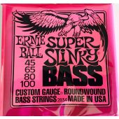 Ernie Ball P02834 Super Slinky Nickel 4 String Bass Strings UPC 749699128342