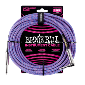 Ernie Ball PO6069 Braided Instrument Cable 25 Ft. PURPLE UPC 749699160694
