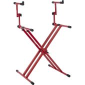Gator GFW-KEY-5100XRED 2 Tier X Style Keyboard Stand; Nord Red