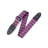 Levy's Leathers Burgundy and Black Patterned Guitar Straps - MPLL-001