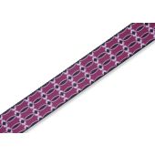 Levy's Leathers Burgundy and Black Patterned Guitar Straps - MPLL-001