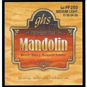 GHS Strings PF250 Bright Bronze™ Mandolin Strings, Medium Light (.011-.038)