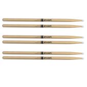 PROMARK TX2BN Drum Sticks 2B Hickory Nylon Tip - 3 PAIRS