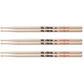 Vic Firth American Classic 7A Drumsticks 3 Pair Pack UPC 750795000227