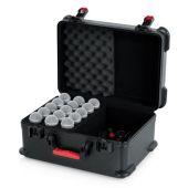 Gator GTSA-MIC15 Case W/ Drops For (15) Mics