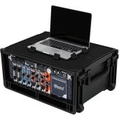 SKB Cases 1SKB-iSF4U Injection Moulded 4u Studio Flyer Rack Case with Wheels