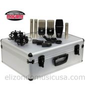 MXL Studio Drum Kit Studio Recording Kit with Kick, Snare, Cubes and Overhead
