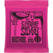 Ernie Ball 2623 7-string Super Slinky Nickel Wound Strings 3 Sets Pack