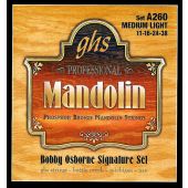 GHS Strings A260 Bobby Osborne Signature Series, Phosphor Bronze Mandolin Strings (.011-.038)