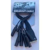 D&#039;Addario PW-XLRMB-01 Modular Breakout Audio Snake XLR Male