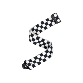 D'Addario Auto Lock Guitar Strap, Skater Checkerboard 50BAL13