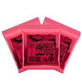 Ernie Ball BURLY SLINKY P02226 NICKEL WOUND ELECTRIC GUITAR STRINGS 3 Sets 