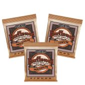Ernie Ball Earthwood 2144 Phosphor Bronze 3pk Medium Strings 749699121442