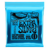 Ernie Ball P02225 Extra Slinky Nickel Wound Guitar Strings 3 Sets Pack Bundle
