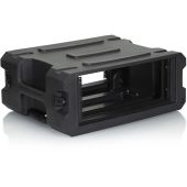Gator G-PROR-4U-19 4U, 19″ Deep Molded Audio Rack; W/ Wheels