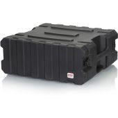 Gator G-PROR-4U-19 4U, 19″ Deep Molded Audio Rack; W/ Wheels