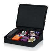 Gator GPT-BL-PWR Wood Pedalboard with Power Supply and Pedal Tote Case
