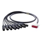 Mogami DB25 to XLRF 8 channel 3 ft (GOLD-DB25-XLRF-03)