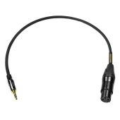 Mogami XLR female to 3.5 TRS Pin to Pin 18 inches (GOLD-XLRF-MINI-018)