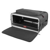 GATOR GR-RACKBAG-3UW Rack Back 3 Spaces with Wheels &amp; Pull Out Handle