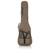 Gator Cases GT-BASS-TAN Electric Bass Guitar Padded Gig Bag / Case 