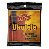 GHS Strings H-T10 Tenor Ukulele Strings, Black Nylon/Aluminum