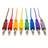 Hosa CSS-845 Color Balanced Audio Patch Cables 1/4 TRS 8 Cables Pack  