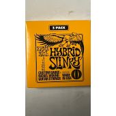 Ernie Ball P03222 HYBRID SLINKY NICKEL WOUND ELEC GUITAR STRINGS 3 Sets 749699132226