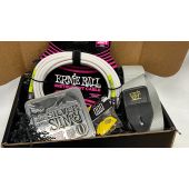 Ernie Ball John Mayer P03818 Silver Slinky Signature Strings Gift Bundle